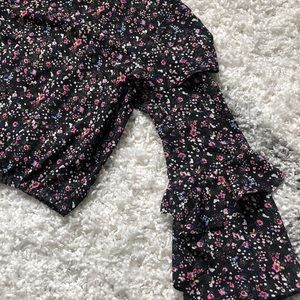 Floral Ruffle Blouse
